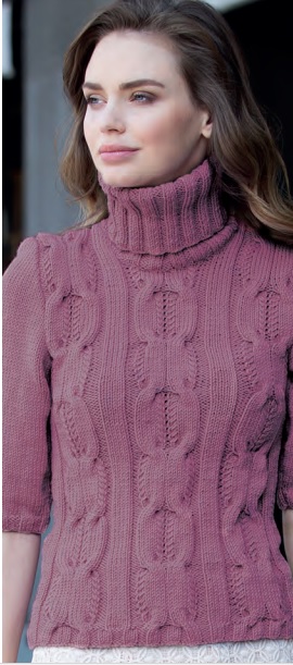 свитер из пряжи Alize Merino royal